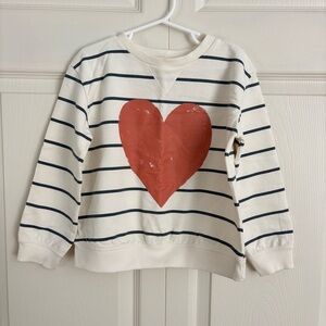 Little Co. by Lauren Conrad Heart Kids Sweatshirt Sz 4 Valentine’ Day